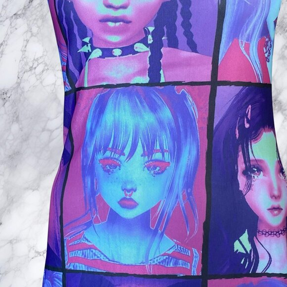 Dolls Kill Current Mood E-Girl Ego Mini Dress - Picture 7 of 12